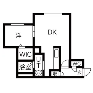 サンヴィレッジ琴似Ⅱ【4階】の間取り