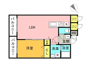 G.G.G.(トリプルジー)【103号室】の間取り