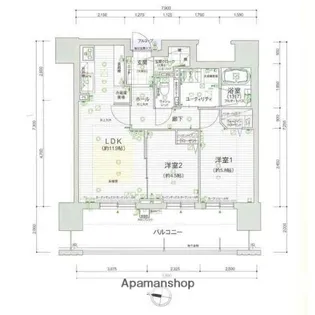 グランファーレ桑園レジェンドスクエア【6階】の間取り