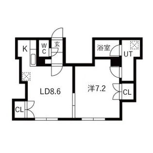 香真ハイツ【13号室】の間取り