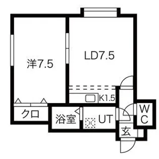 シェーンブルンロイヤル中島公園【1階】の間取り