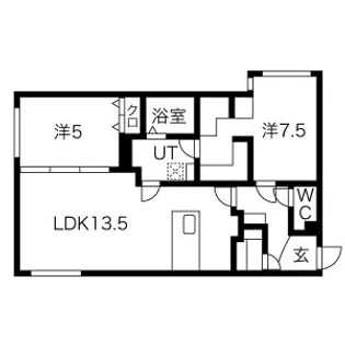 RESTS ON 琴似【4階】の間取り