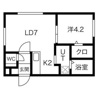 COROCORO南8条(コロコロ南8条)【4階】の間取り