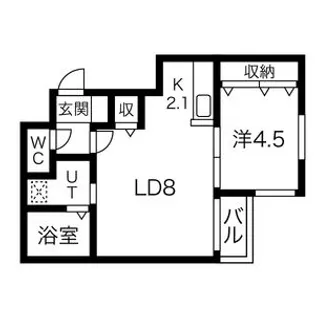 WYNN学園前(ウィン)【3階】の間取り