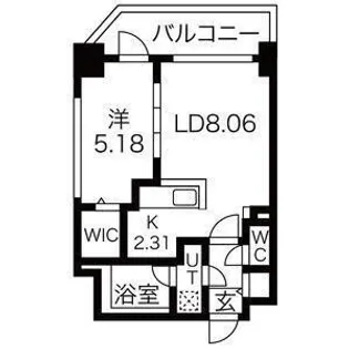 アークネスト円山【2階】の間取り