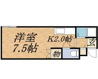 プラザイン桑園【206号室】の間取り