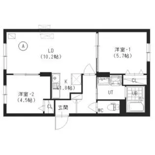 コンチェルト桑園【3階】の間取り