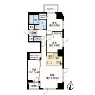 F022円山【2階】の間取り