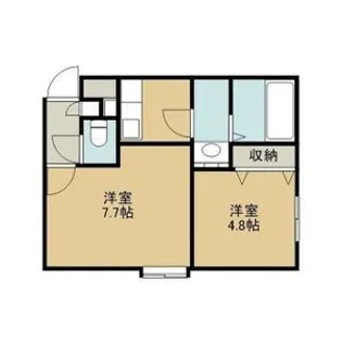 LEE苗穂駅前ビル【8階】の間取り