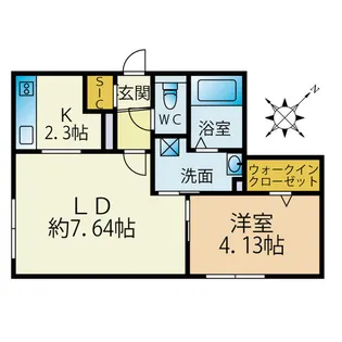 PREDONIA南郷【1階】の間取り