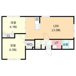 メルクリオ平岸【3階】の間取り