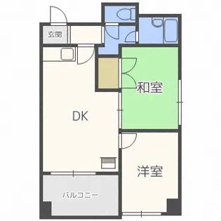 クインハイツ【0402号室】の間取り