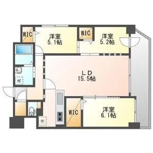 メゾン・クー・ドゥ・クールⅦ【7階】の間取り