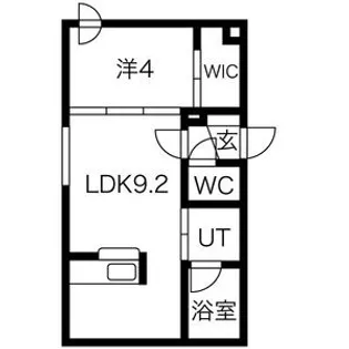 アレグリア琴似【3階】の間取り