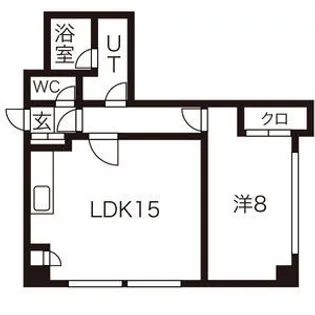 ユーハイツ昴【7階】の間取り