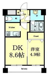 KGコート【14階】の間取り