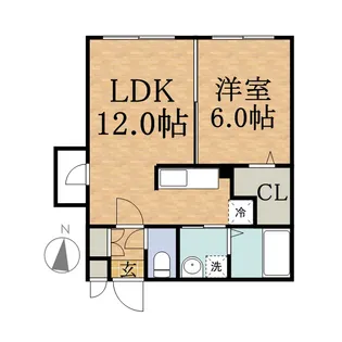 モルティーニ南円山【3階】の間取り