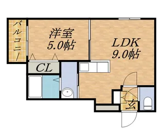 CHARGING BULL S8【403号室】の間取り