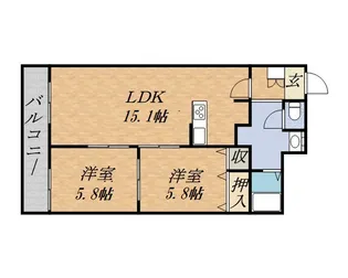 GRAMERCY SAPPORO【9階】の間取り