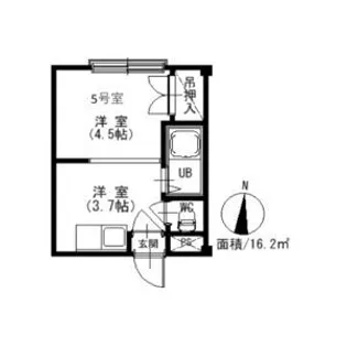 ロイヤルパーク8・12【315号室】の間取り