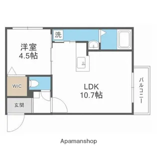 北海道札幌市西区八軒七条東1丁目【マンション】の間取り