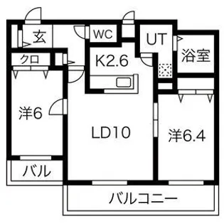 シャトーアネックス【3階】の間取り