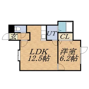 O’S桑園【102号室】の間取り