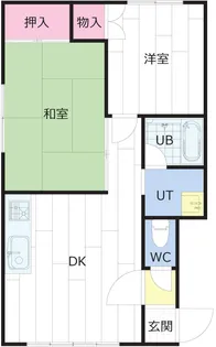 パレス木下【201号室】の間取り