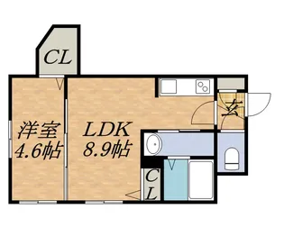 グランメールcasaverde【2階】の間取り