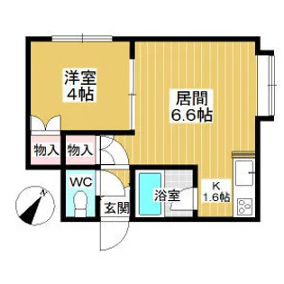 アビタシオン北円山【3階】の間取り
