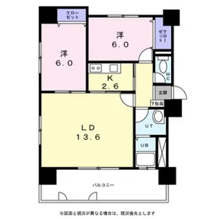 ビッグパレス南12条【4階】の間取り
