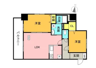 サンコート桑園ガーデンヒルズ【6階】の間取り