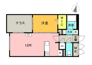 CARRERA行啓通【1階】の間取り