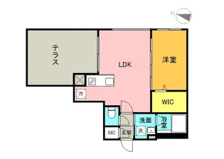 CARRERA行啓通【1階】の間取り