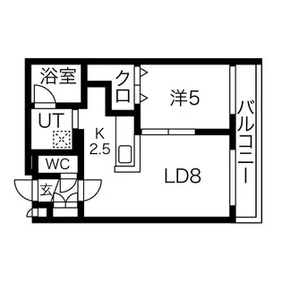 SーRESIDENCE桑園【2階】の間取り