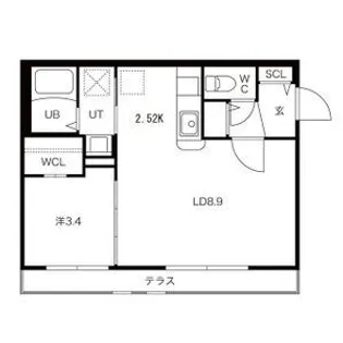 LA CASA DEL SOLE(ラカーサデルソーレ)【1階】の間取り