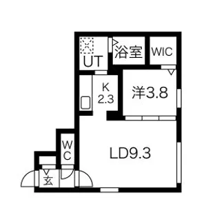 NOVA北円山(ノーヴァキタマルヤマ)【1階】の間取り