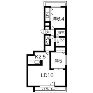 クオーレ【4階】の間取り