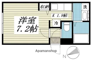 プレシェルト中の島【2階】の間取り