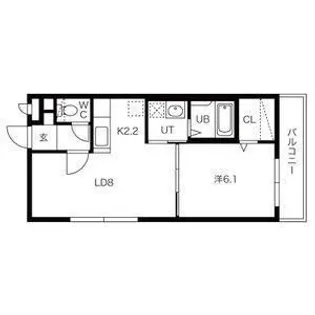セルバテール南6条【405号室号室】の間取り