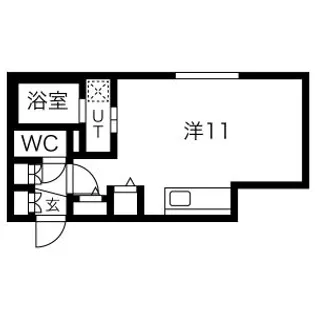 トラストコート北九条【2階】の間取り