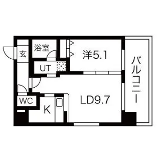 ロックヒルズ札幌【2階】の間取り