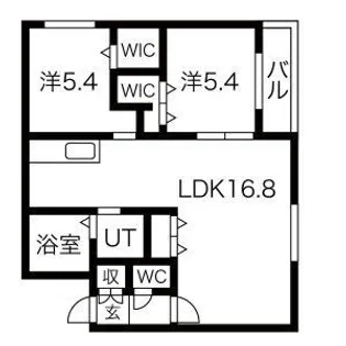 アイル山鼻【3階】の間取り