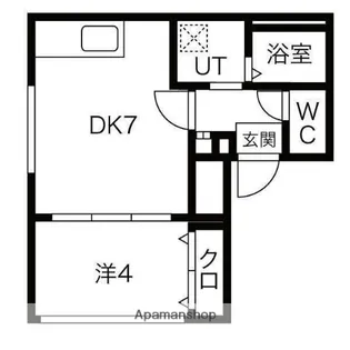 ラフィーネ南15条【2階】の間取り