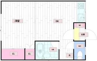 クレール22【106号室】の間取り