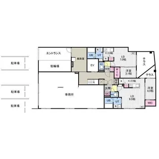 AORIO円山裏参道【1階】の間取り