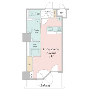 UURコート札幌南三条プレミアタワー【11階】の間取り