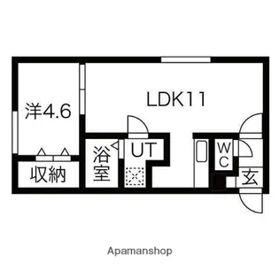 ユーゴーズS5【201号室】の間取り