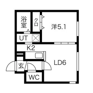 ベルコート西野【3階】の間取り