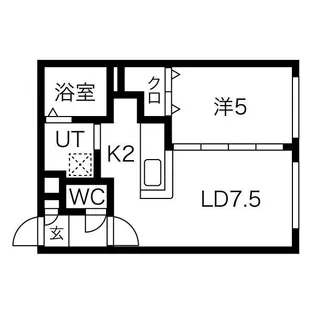 DAYS山鼻【2階】の間取り
